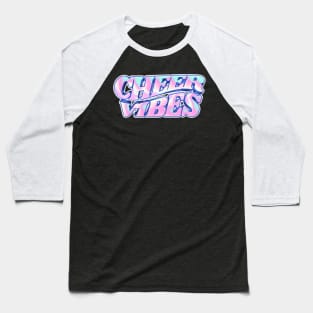 Get Your Cheer Vibes on with Groovy Design Baseball T-Shirt
